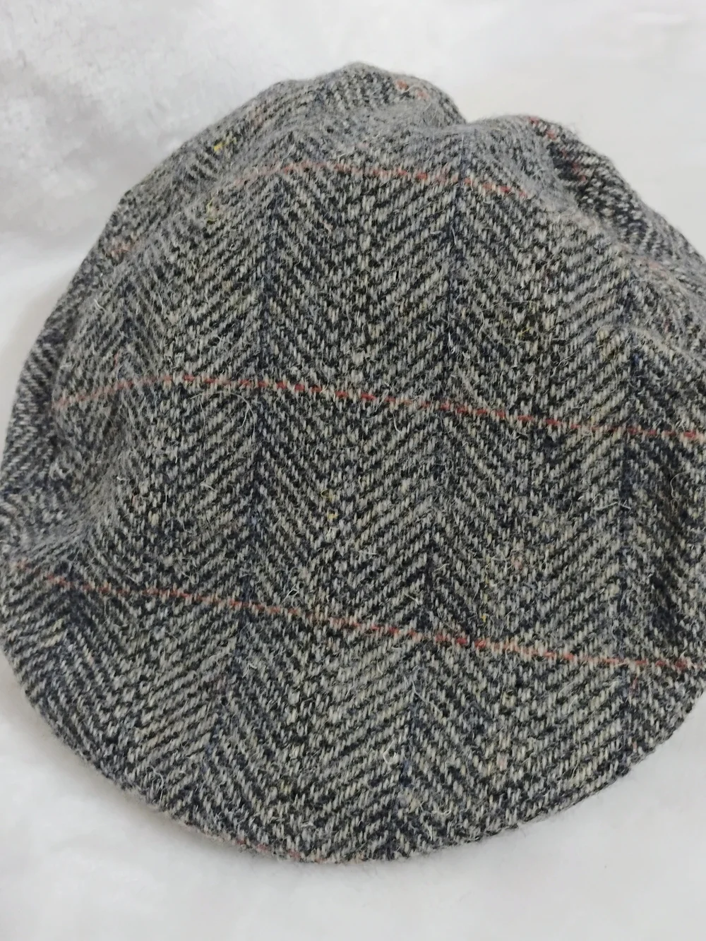 Vtg Pendleton Mens Large‎ Gray Wool Newsboy Hat Flat Cap Portland Oregon